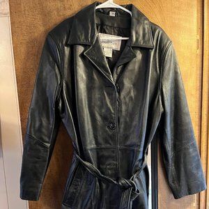 Womens 3/4  length  Leather Jacket